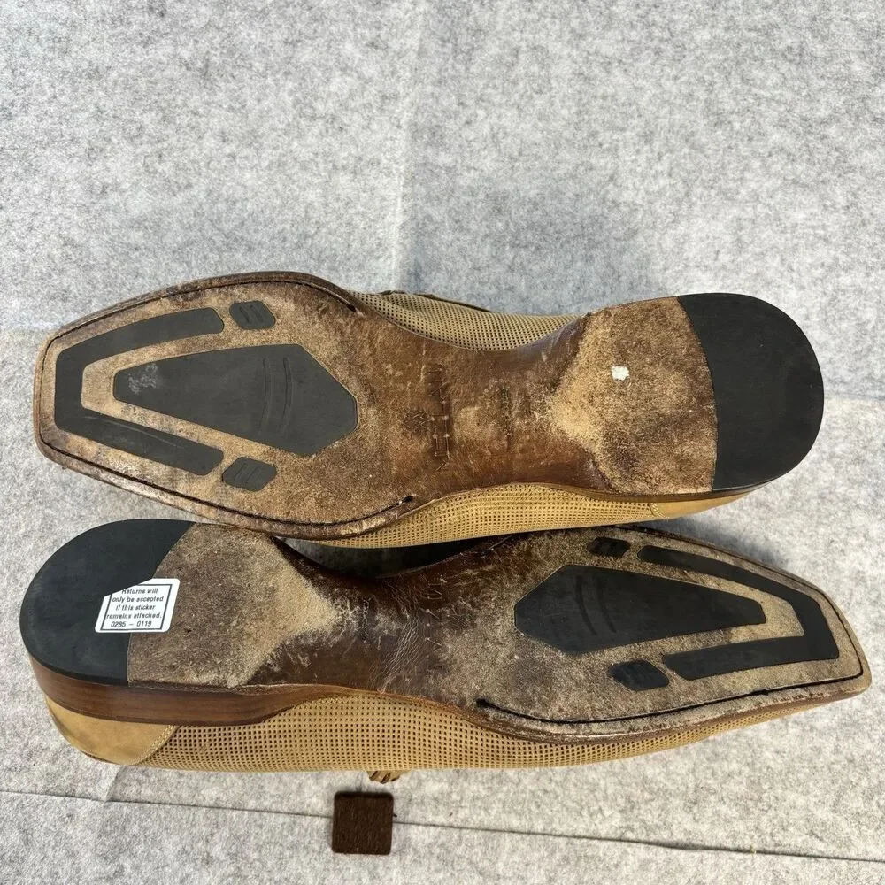 Mezlan Armstrong Loafers 68398 Mens Size 12 Light Brown Suede Made in Spain